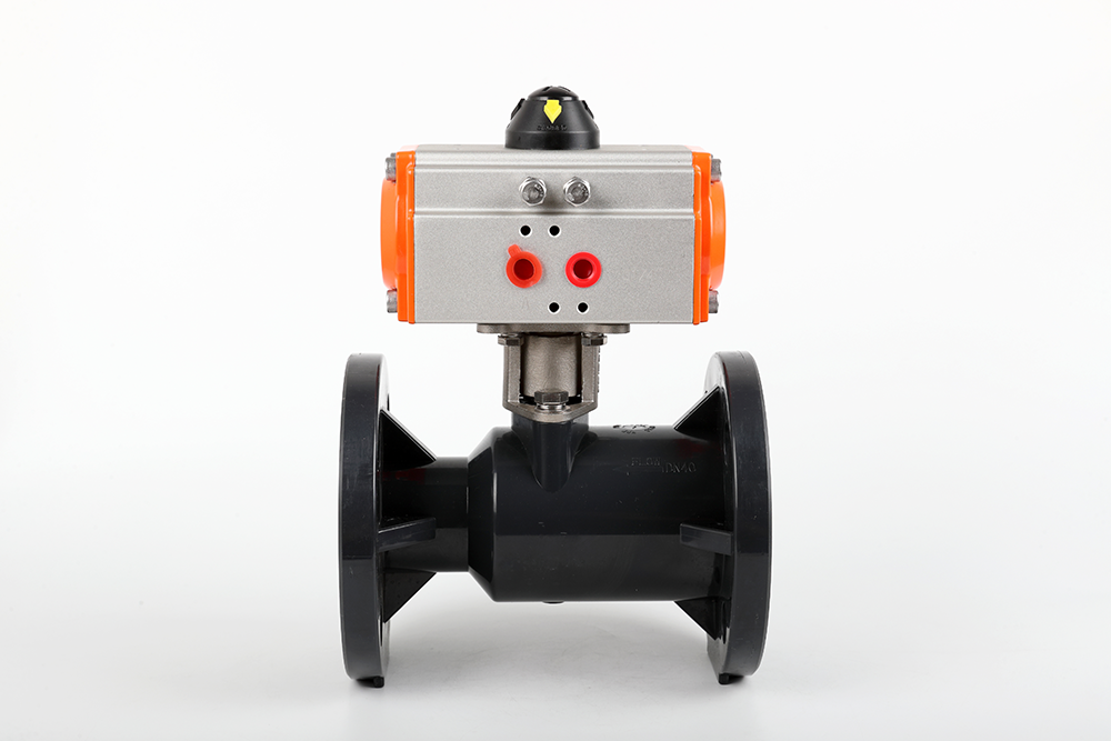 桃源气动法兰一体球阀